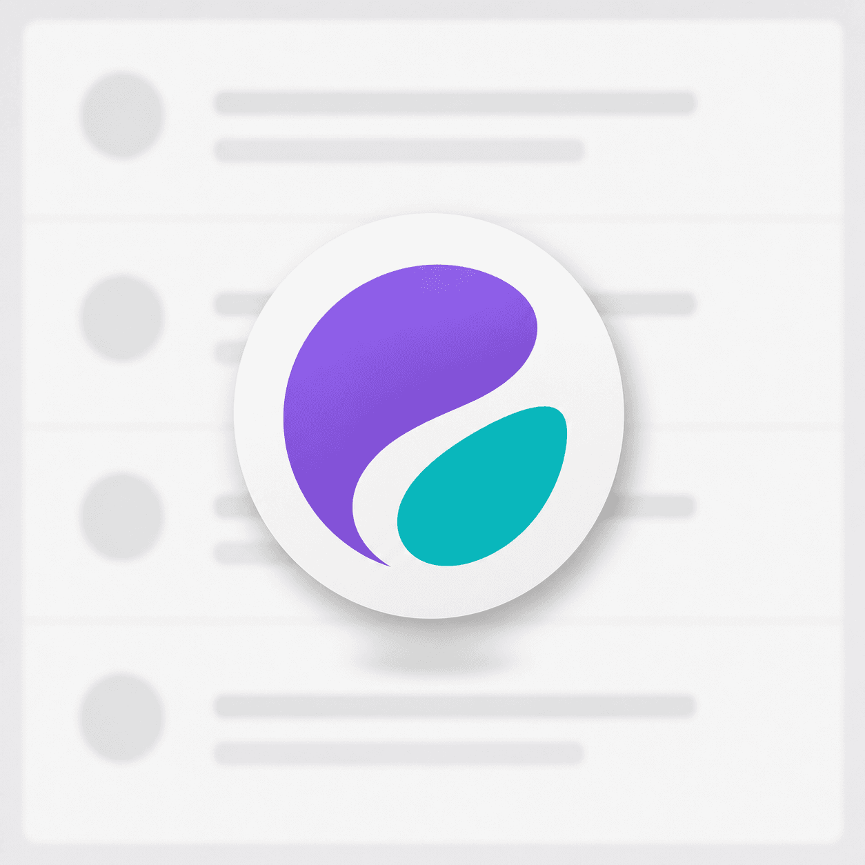 Gmail profile picture example with gentle float motion