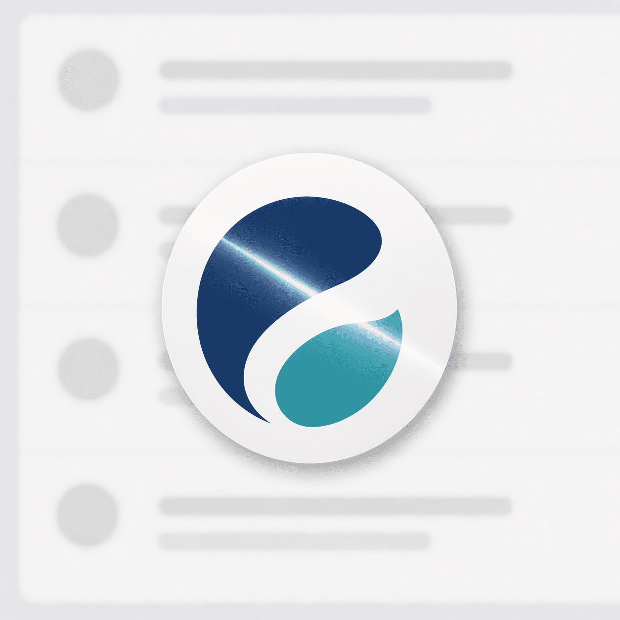 Gmail profile picture example with light sweep motion